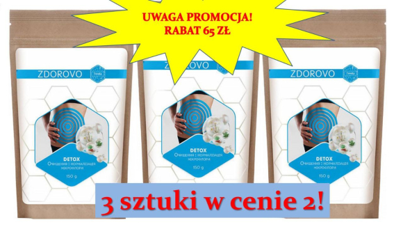Detox ZDOROVO oczyszczenie i normalizacja mikroflory x 3 paczki